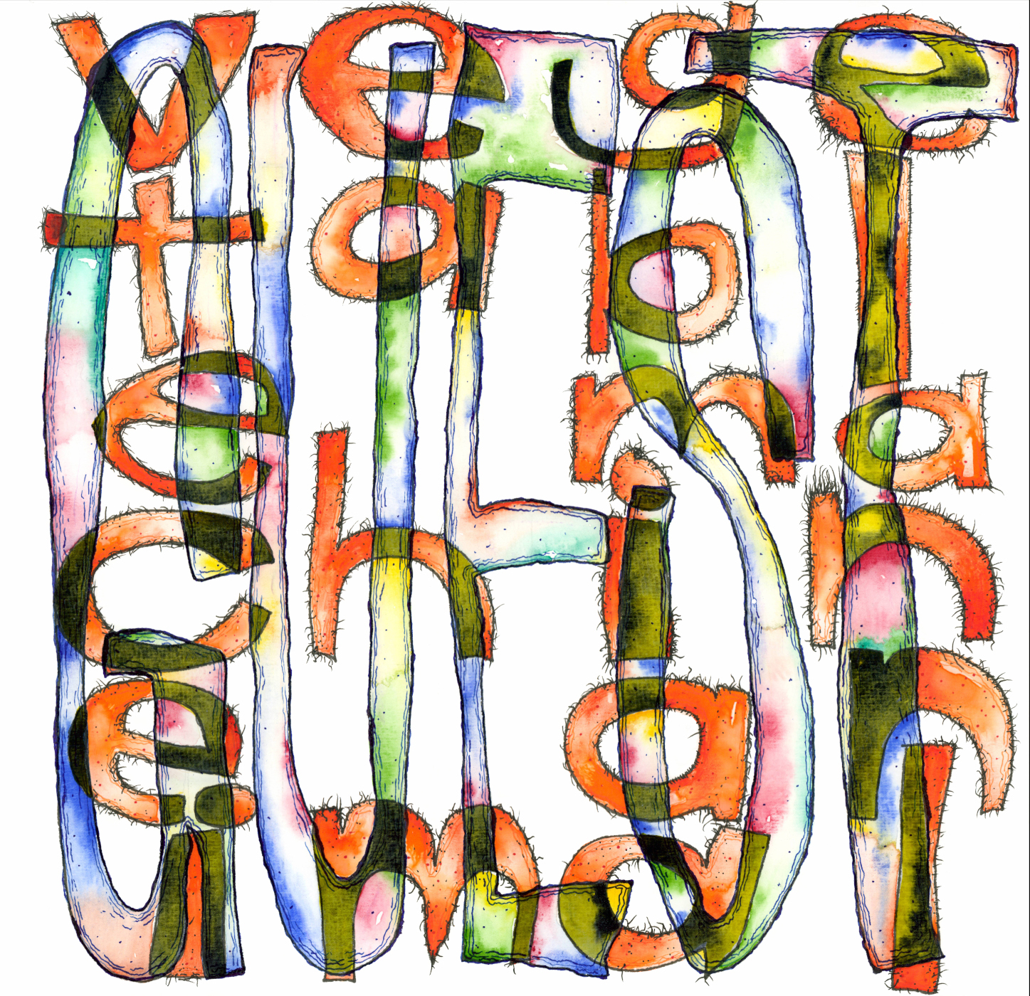 hand drawn album cover