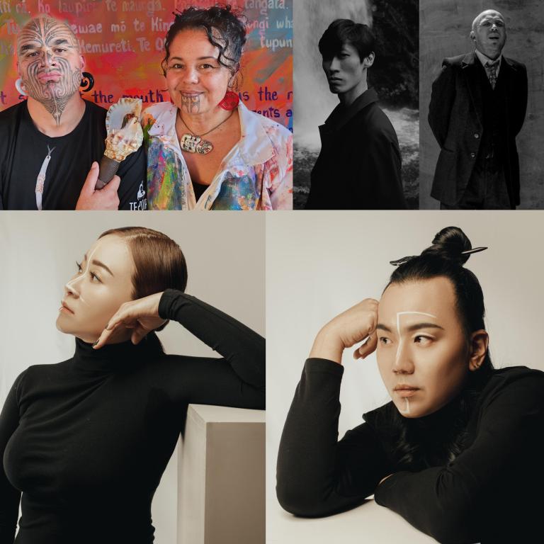 From left top to bottom right: Horomono Hono, Regan Balzer, Jon He, Jonny Marks, Natalie Alexandra Tse, Andy Chia