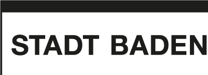 White background, black text 'Statd Baden'