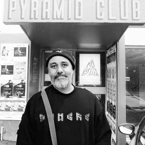 Riki Pirihi standing outside Pyramid Club