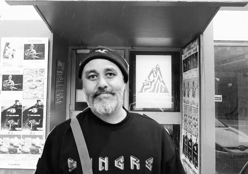 Riki Pirihi standing outside Pyramid Club