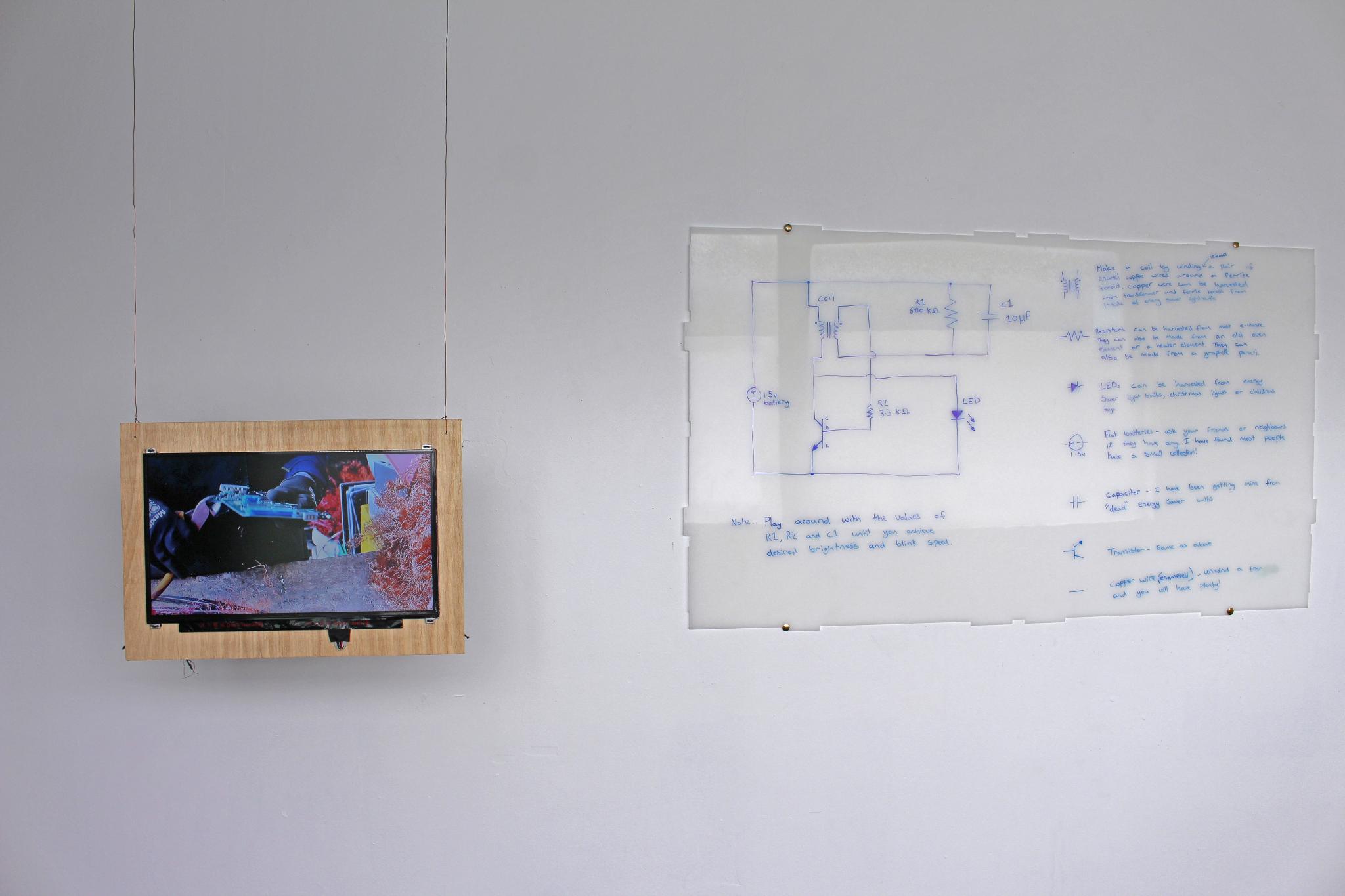 LCD Screen and Joule Thief Schematic